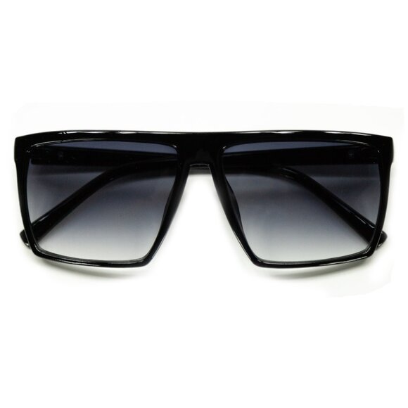 NEW Square Frame Women Sunglasses with %100 UV Protection - Gradient Purple Lens - Picture 3 of 8